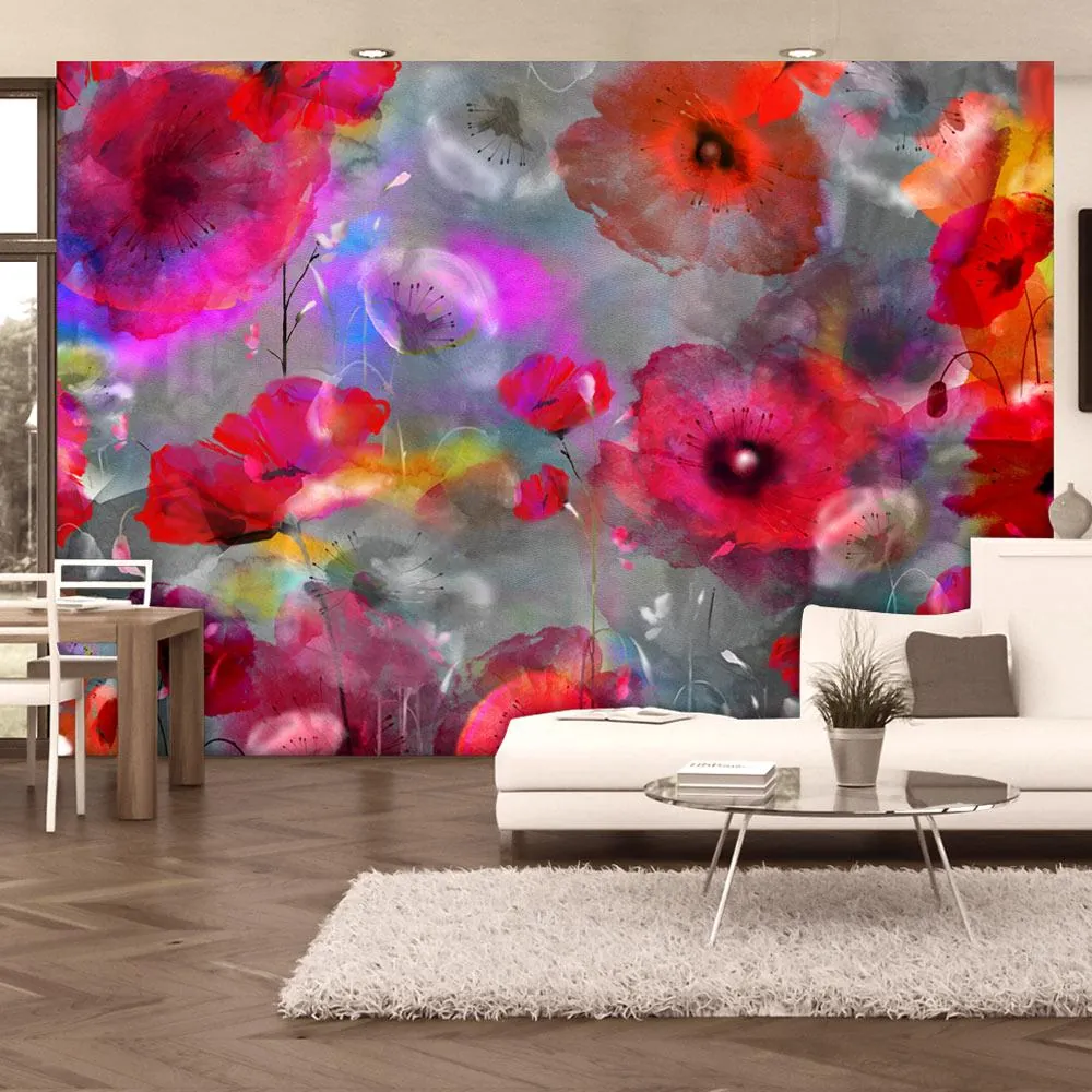Fototapet Painted Poppies