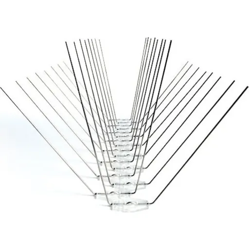 Fuglesikring 5 meter, 4 rækker fuglepigge