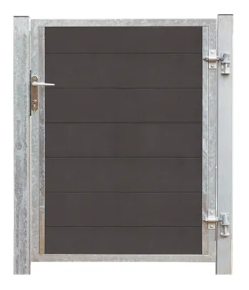 Futura kompositdør højrehængt med stolper