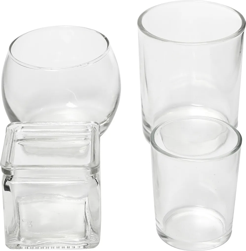 Fyrfadsstager i Glas 72 Stk