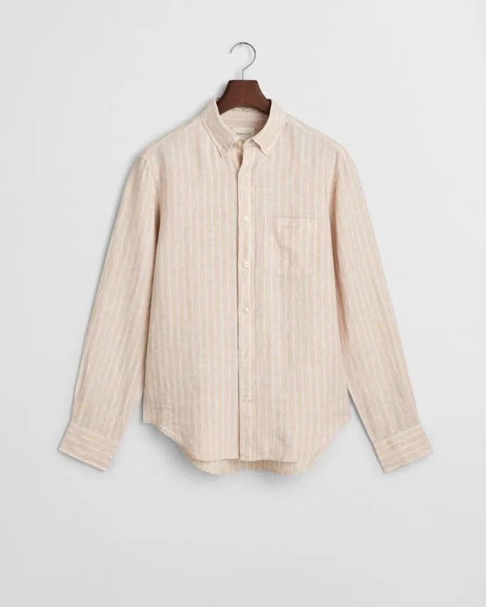 GANT REG LINEN STRIPE SHIRT