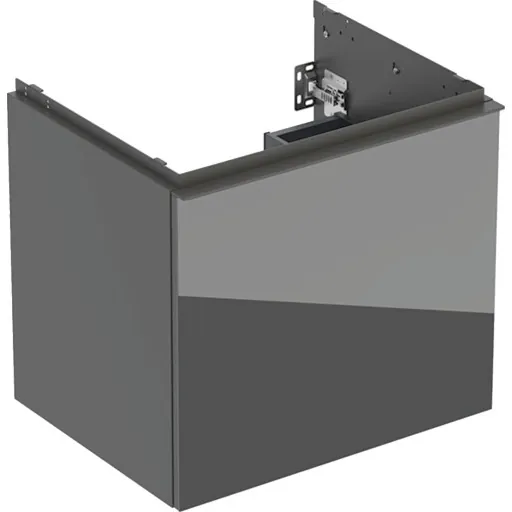 Geberit Acanto underskab 59,2x47,5 cm grå glas