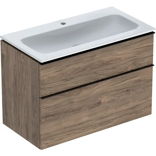 Geberit iCon møbelpakke 90x48 cm nøddetræ
