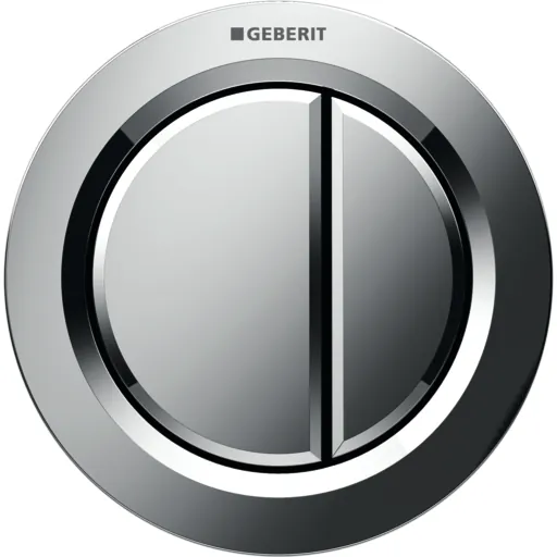 Geberit Omega 01 Round trykknap, krom