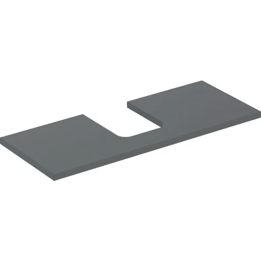 Geberit One bordplade 119x47,3 cm mat antracit