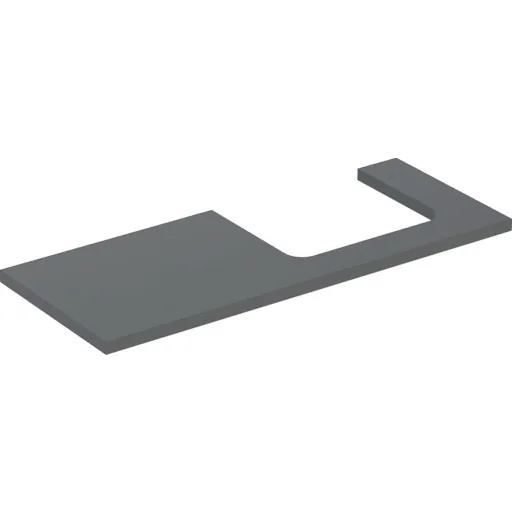 Geberit One bordplade 119x47,3 cm mat antracit