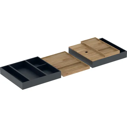 Geberit skuffeindsats 105 cm bambus/sort