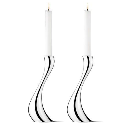 Georg Jensen Cobra lysestage, stor