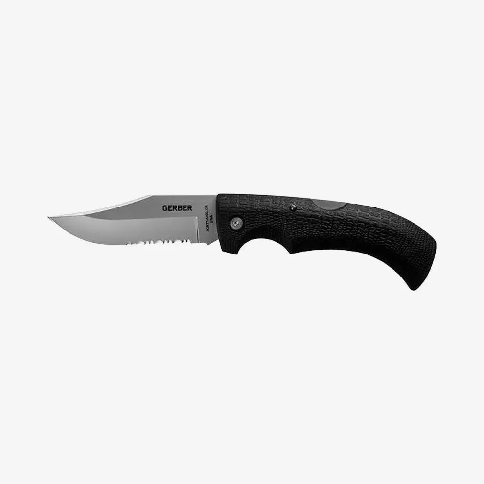 Gerber Gator Clip Point Serrated Folder