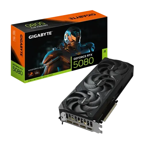 GIGABYTE GeForce RTX 5080 WindForce 3 OC 16GB