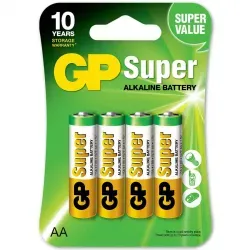 GP Super Alkaline AA LR6 1,5V 4 stk