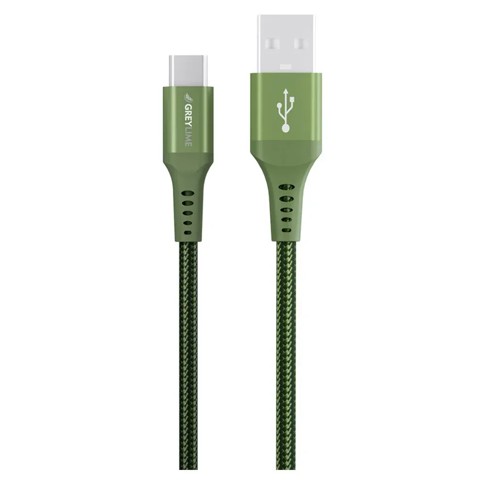 GreyLime Braided USB-A til USB-C Kabel 0,5 m