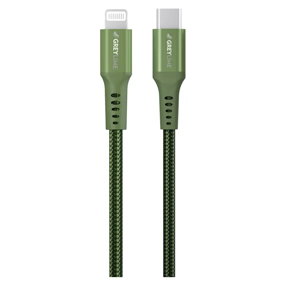 GreyLime Braided USB-C til Lightning Kabel 3 m