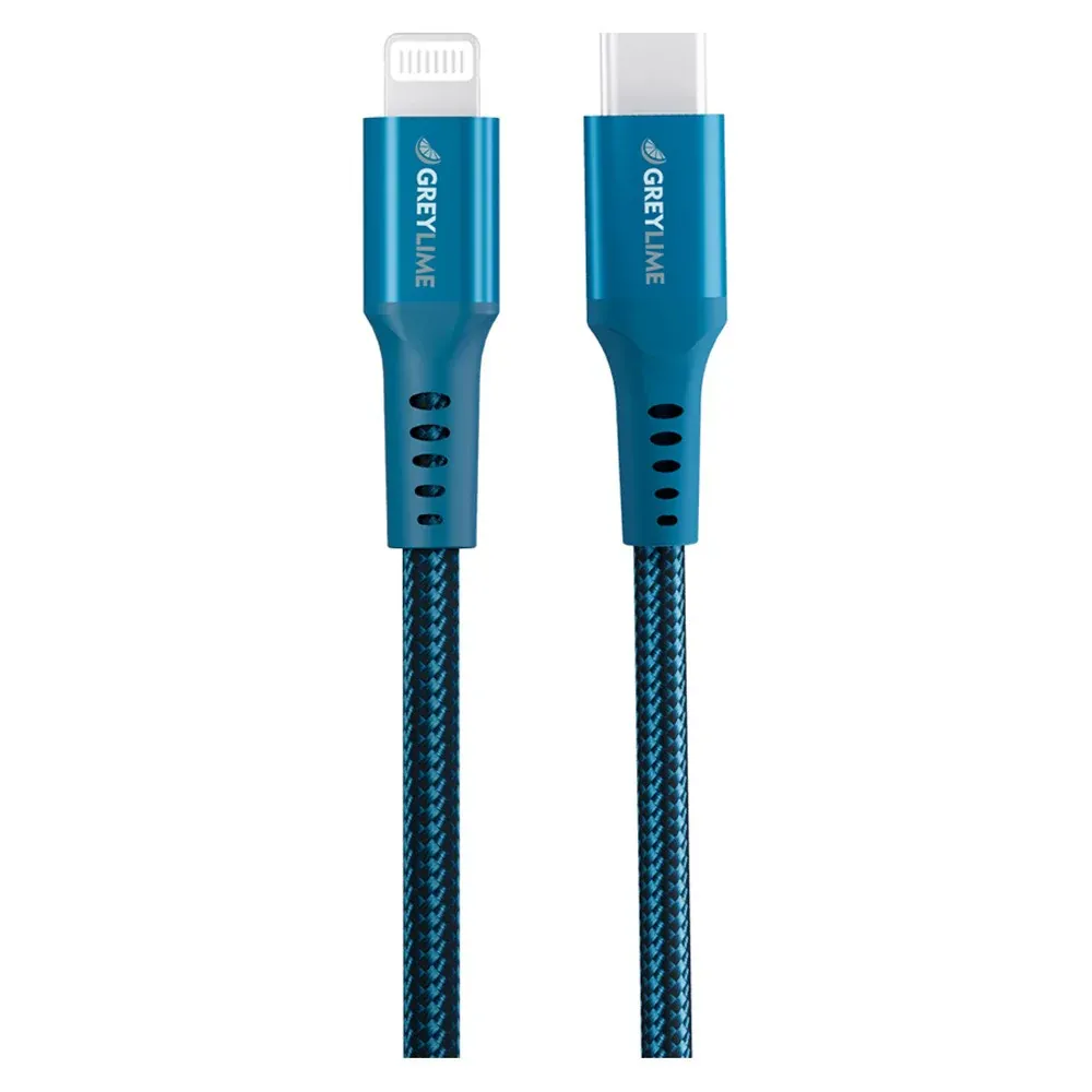 GreyLime Braided USB-C til Lightning Kabel