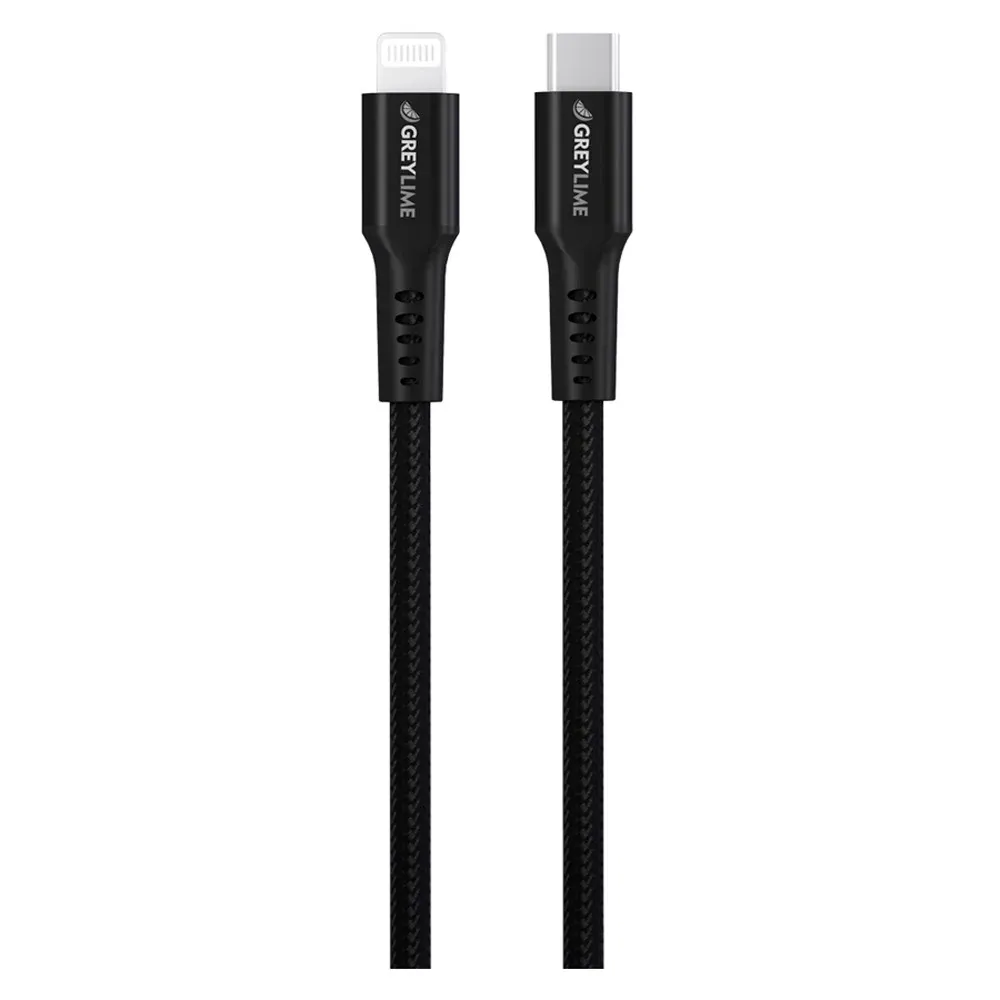 GreyLime Braided USB-C til Lightning Kabel