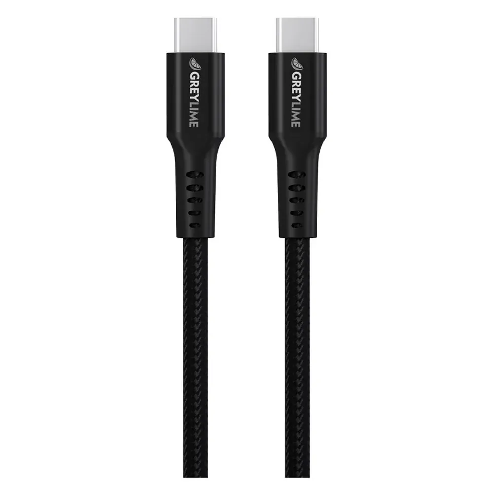 GreyLime Braided USB-C til USB-C 60W Kabel