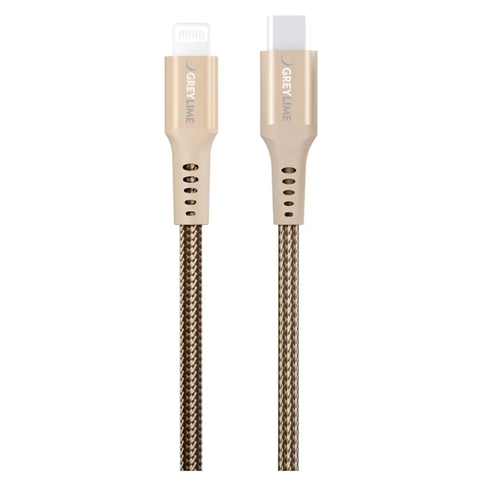 GreyLime USB-C til Lightning Kabel Beige 3 m