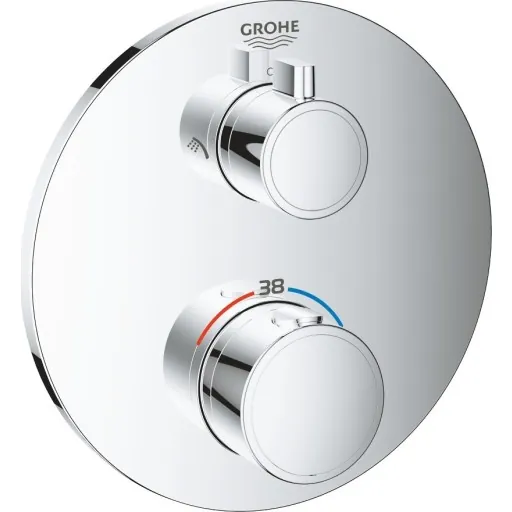 Grohe Grohtherm Forplade til Rapido SmartBox hovedbruser + håndbruser, krom
