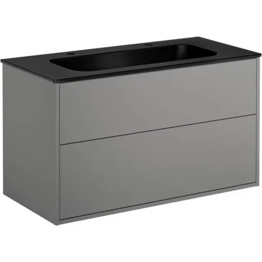 Gustavsberg Artic møbelpakke 100x47 cm grå/sort
