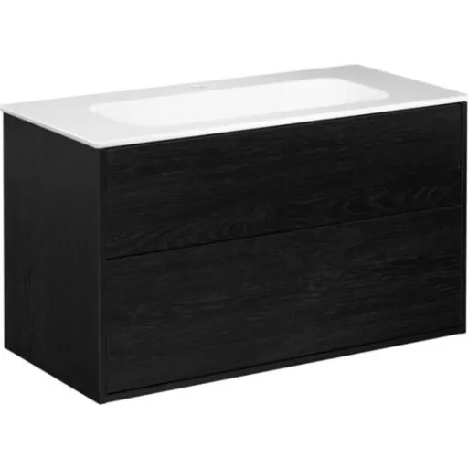 Gustavsberg Artic møbelpakke 100x47 cm sort ask/hvid