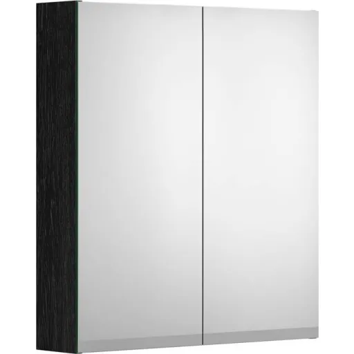 Gustavsberg Artic spejlskab 59,4x66,2 cm sort ask