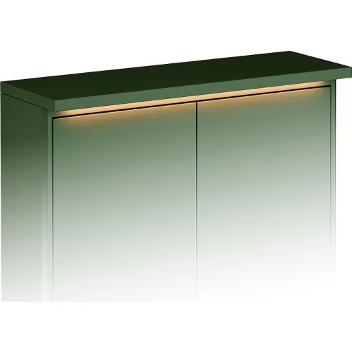 Gustavsberg Graphic topplade belysning 60x20 cm grøn