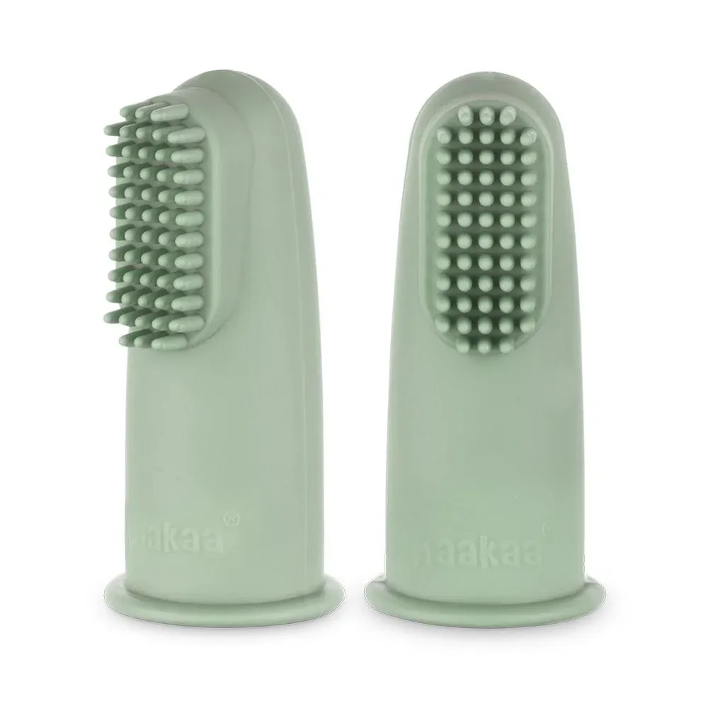 Haakaa Fingertandbørste Pea Green