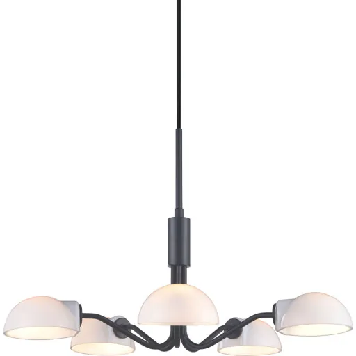 Halo Design Kjøbenhavn lysekrone, sort, Ø50 cm