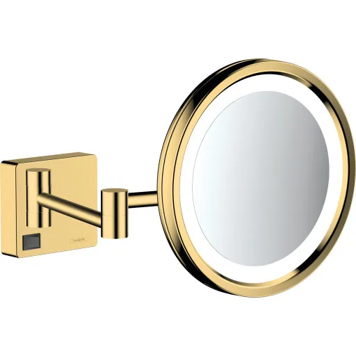 Hansgrohe AddStoris makeup spejl med lys, messing