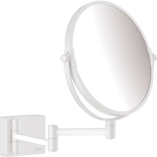 Hansgrohe AddStoris makeup spejl Ø18,8 cm mat hvid