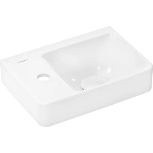 Hansgrohe Xelu Q håndvask 36x25 cm venstre hvid