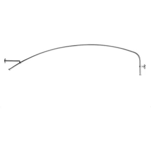 Hefe badeforhængsstang 200 cm aluminium