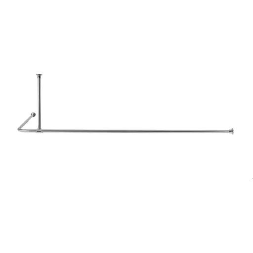 Hefe badeforhængsstang 200x100 cm krom