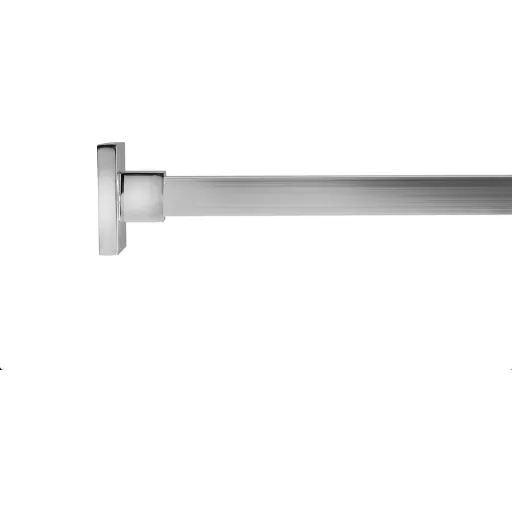 Hefe firkantet badeforhængsstang 250 cm aluminium