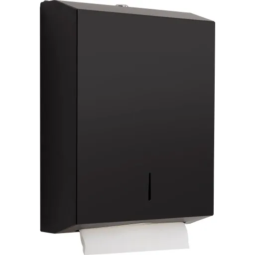 Hefe papirdispenser, mat sort