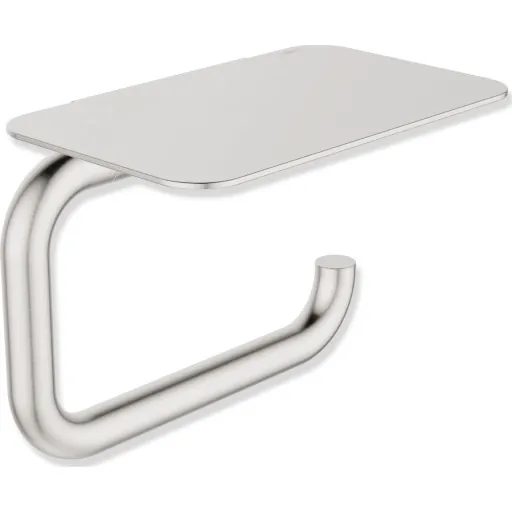 Hewi toiletrulleholder, børstet stål