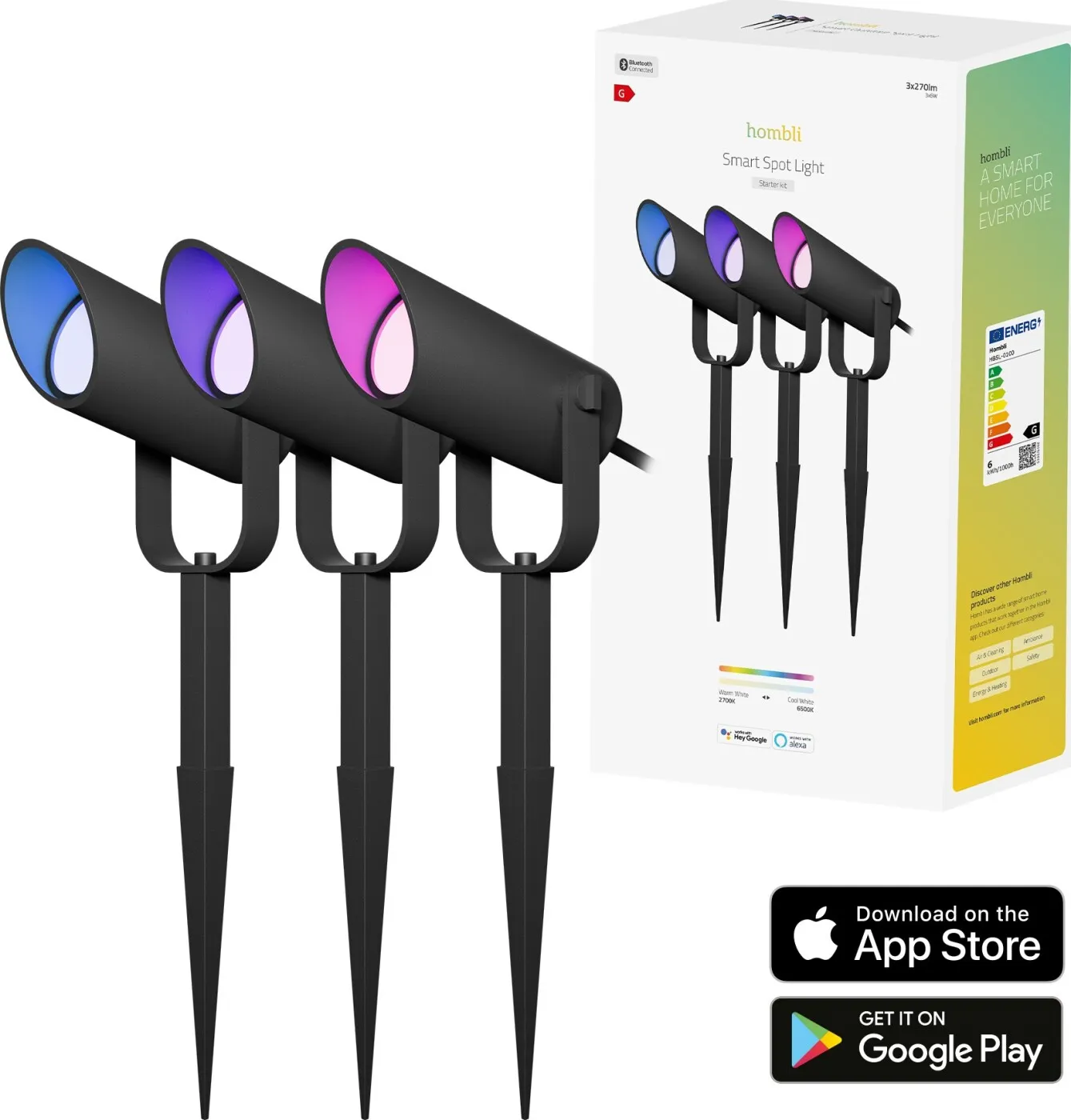 Hombli Outdoor Smart Spot Light Kit