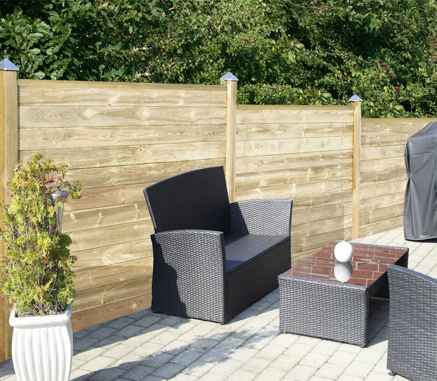 HORTUS 170 cm 3 fag plankehegn