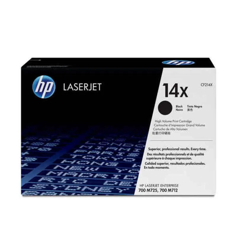 HP 14X Toner CF214X Sort