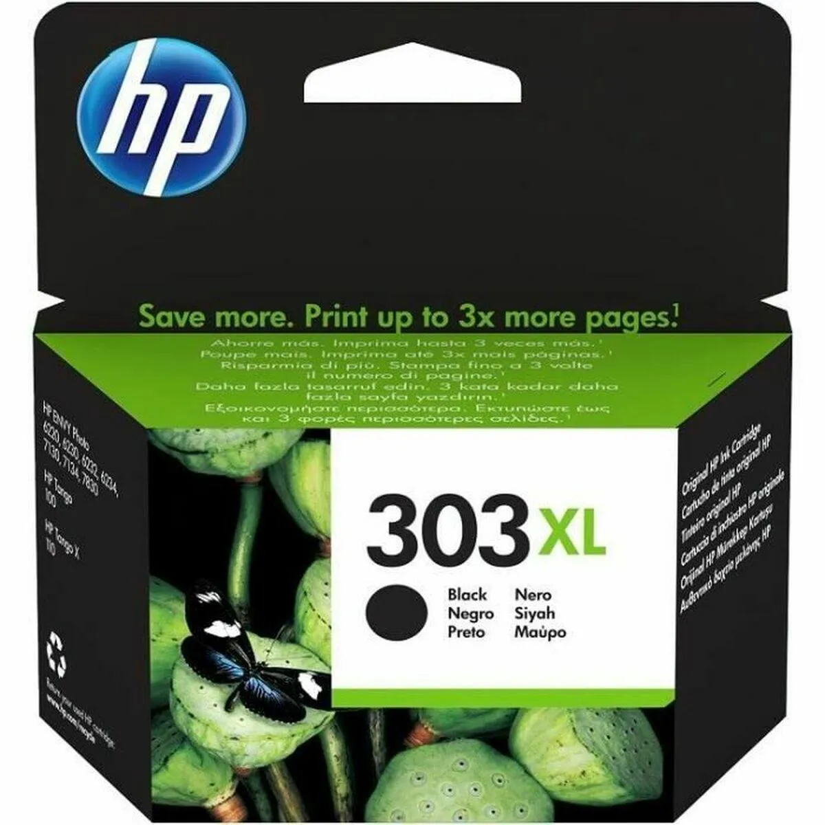HP 303XL Sort Blækpatron