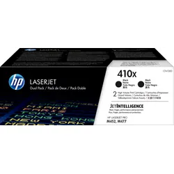 HP 410X Toner CF410XD 2-pak Sort