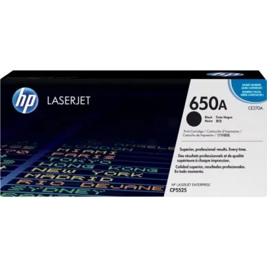 HP 650A Sort Toner CE270A