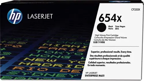 HP 654X / CF330X High Yield Black Toner