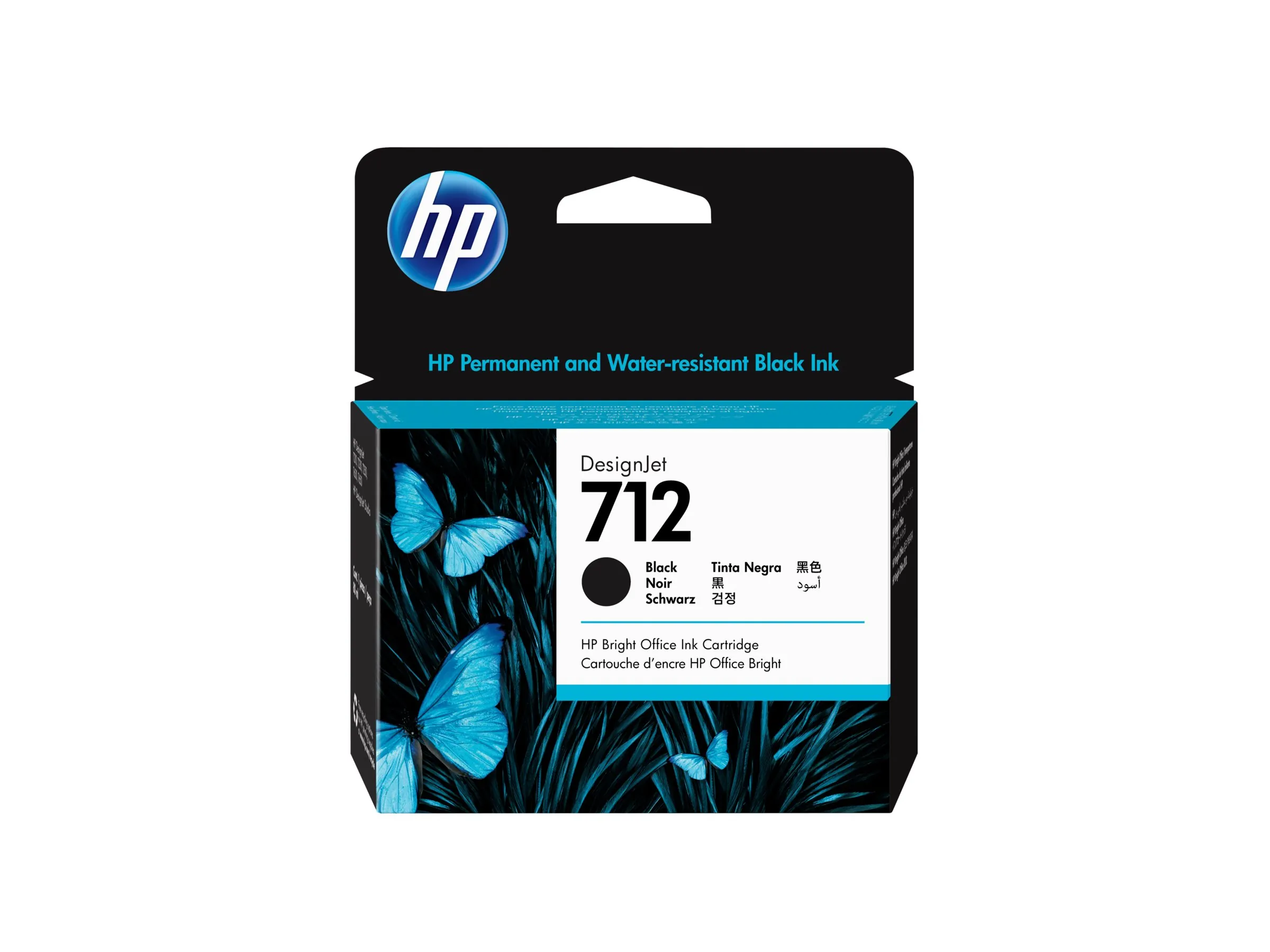 HP 712 Sort Blækpatron 3ED71A
