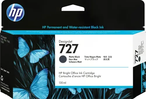 HP 727 / B3P22A Matte Black Ink