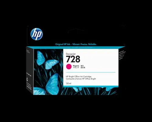 HP 728 Blæk Magenta 130 ml.