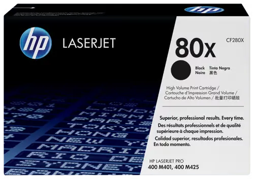 HP 80X Sort Toner CF280X