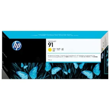 HP 91 Blækpatron Gul C9469A