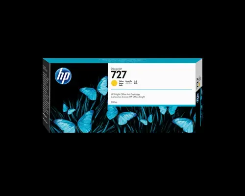 Hp Blæk Gul 727 300ml Dj 1530