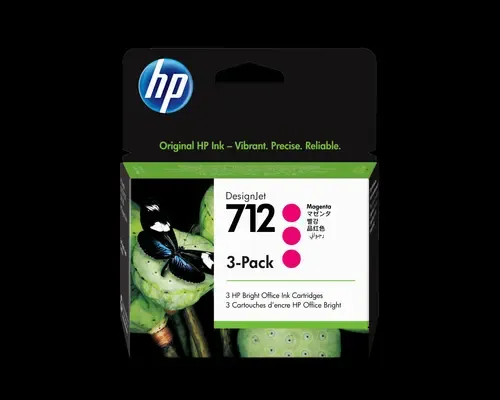 HP Blæk Magenta 712 29ml 3-pack